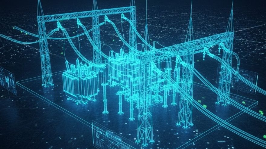 Cyfrowa wizualizacja stacji energetycznej HVDC