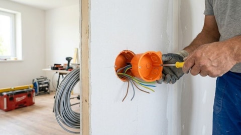 Montaż puszki elektrycznej w gipsokartonie