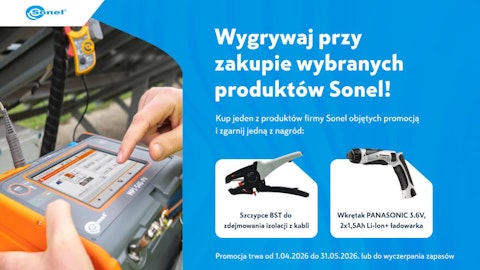 Promocja Sonel - wygrywaj przy zakupie wybranych produktów Sonel!