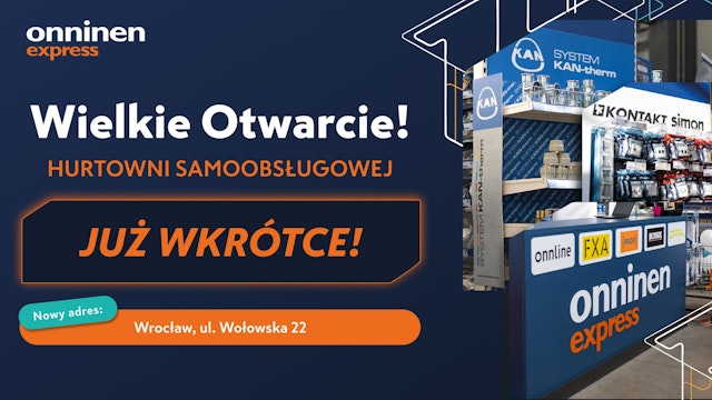 Wielkie otwarcie hurtowni samoobsługowej Onninen Express - Wrocław ul. Wołowska 22