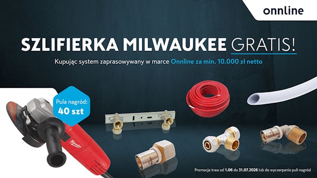 Promocja Onnline - Szlifierka Milwaukee GRATIS!