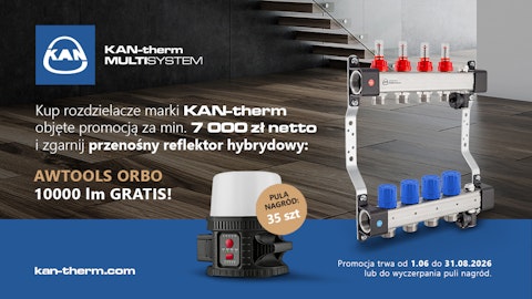 Promocja KAN-therm - Przenośny reflektor hybrydowy AWTOOLS ORBO GRATIS!