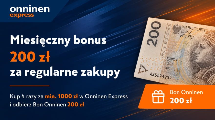 Promocja Miesięczny bonus w Onninen Express