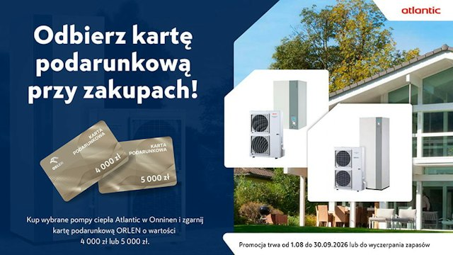 Promocja Atlantic - karta podarunkowa Orlen GRATIS!