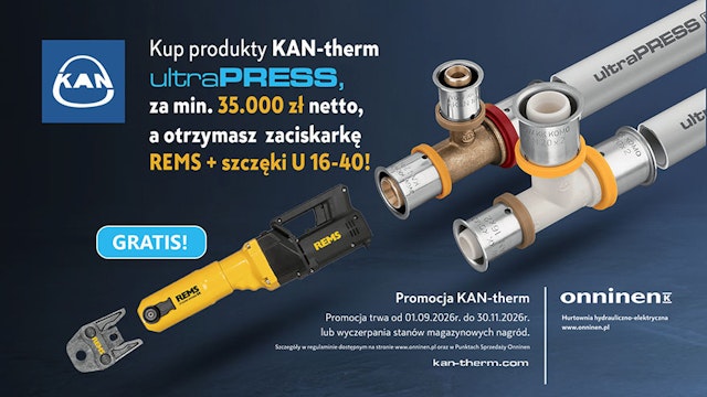 Promocja KAN-therm ultraPRESS - Zaciskarka REMS + szczęki U 16-40 GRATIS!