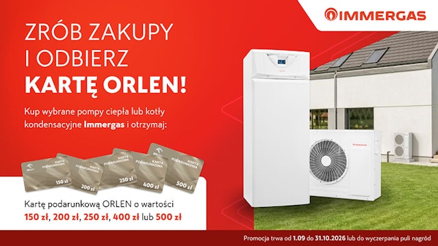 Promocja Immergas - Odbierz kartę Orlen!