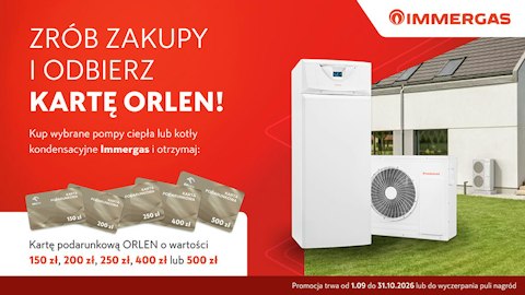 Promocja Immergas - Odbierz kartę Orlen!