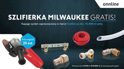 Promocja Onnline - Szlifierka Milwaukee GRATIS!