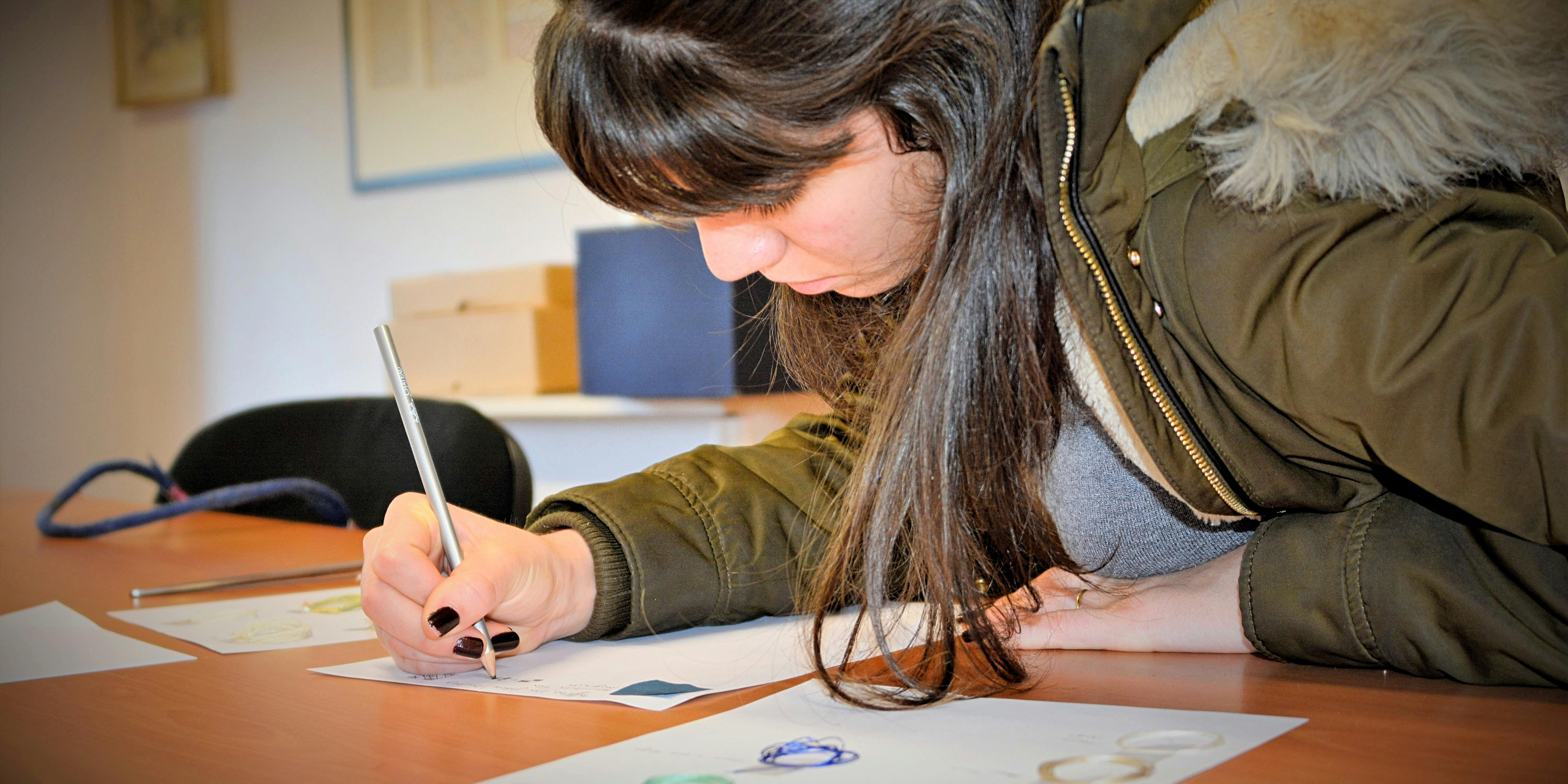 Student at work