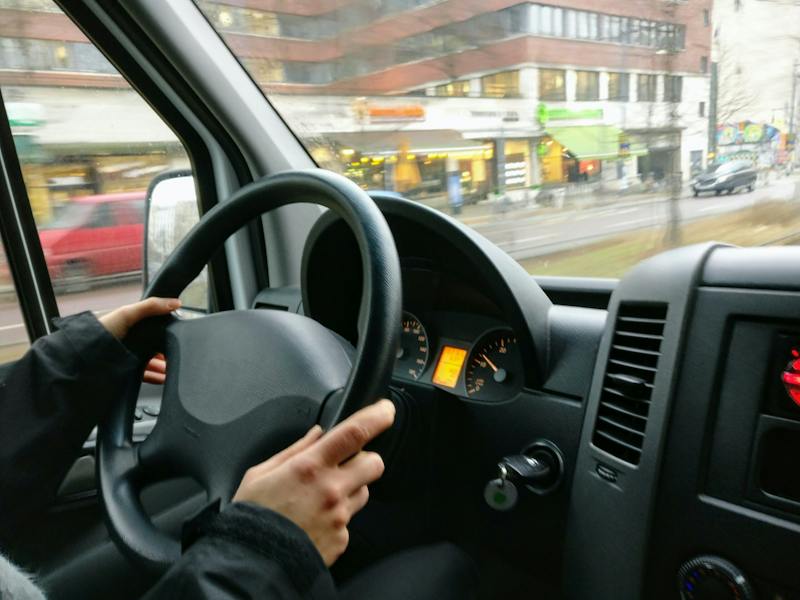 A person driving