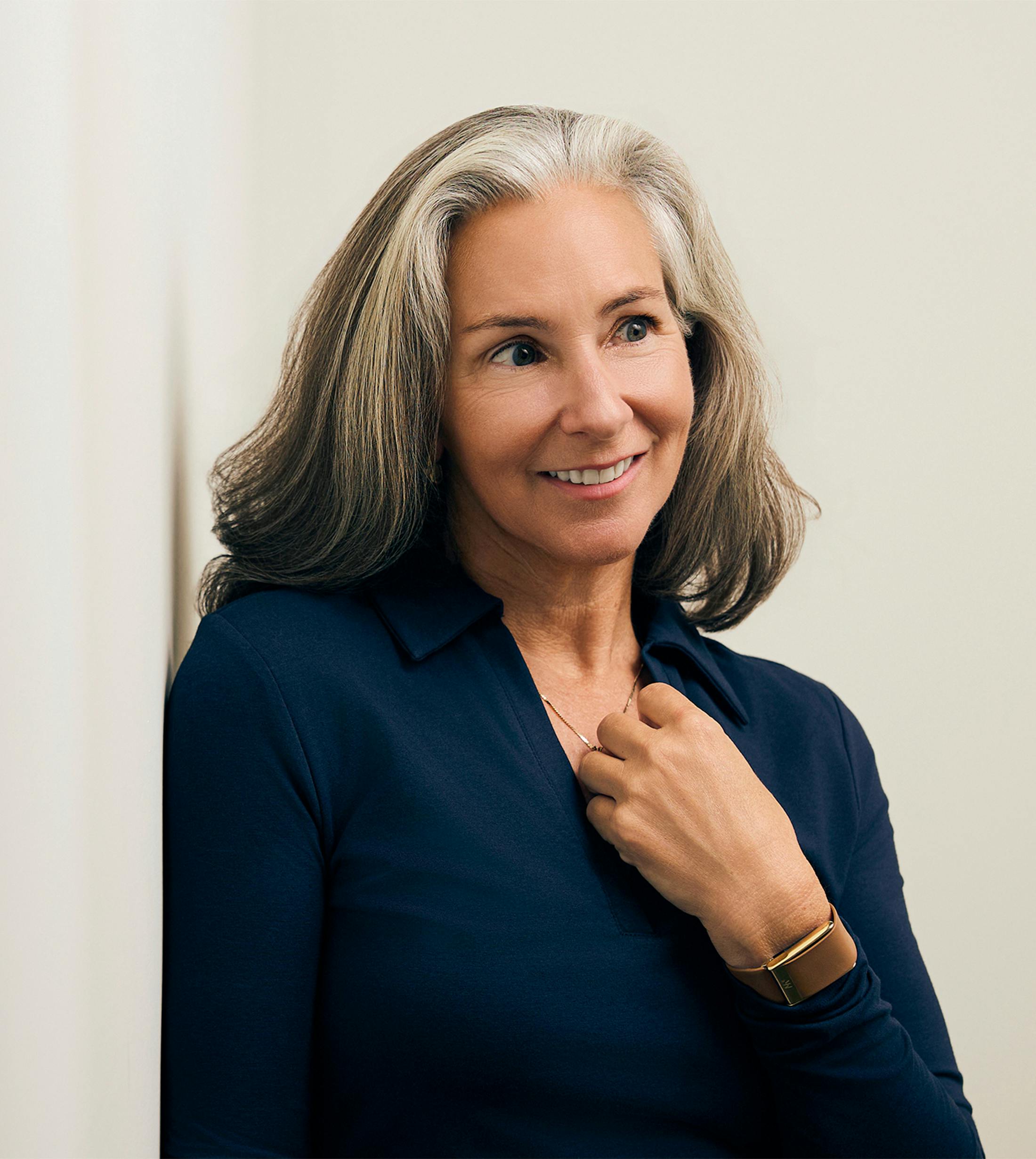 Woman smiling
