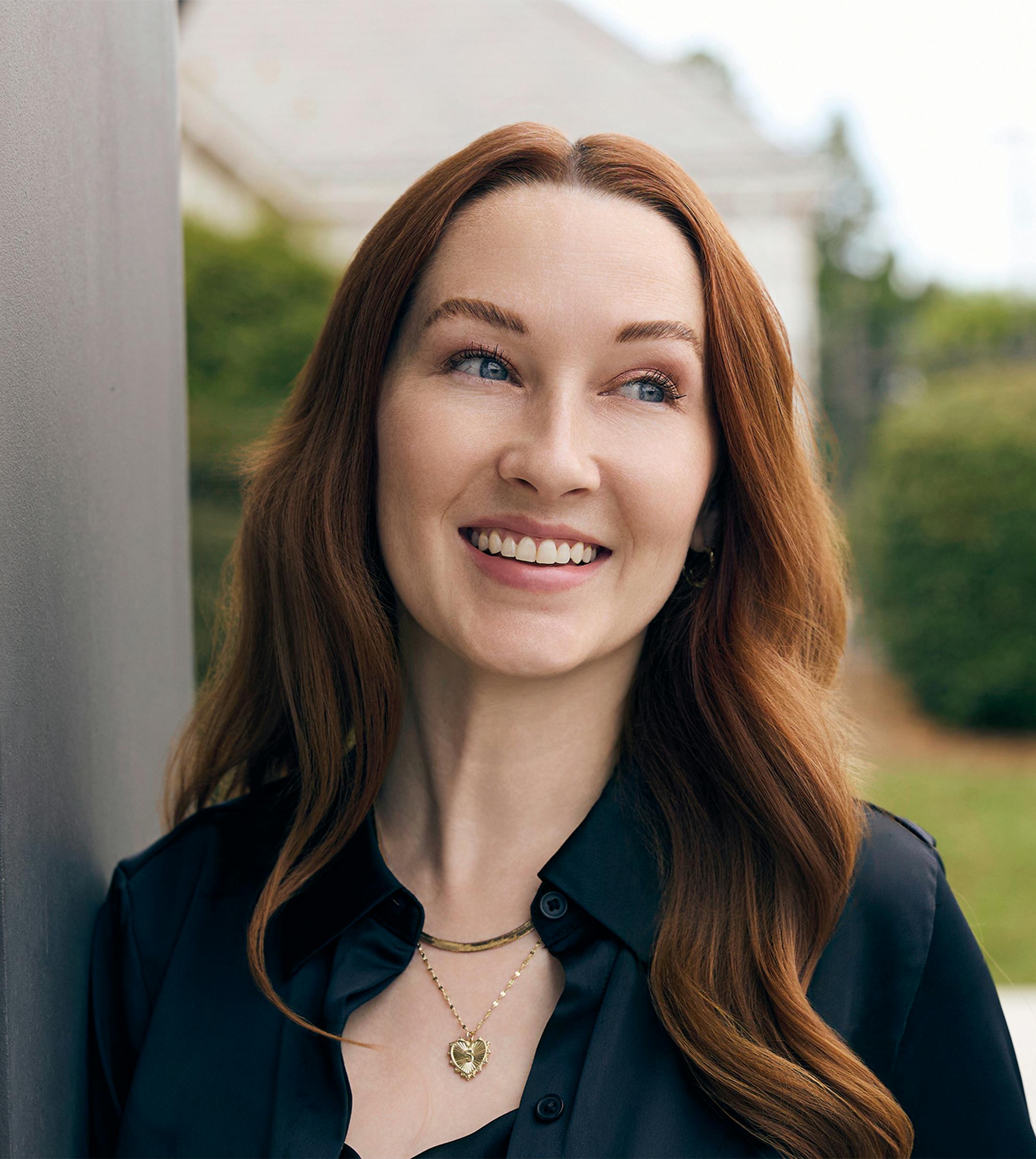 Woman smiling