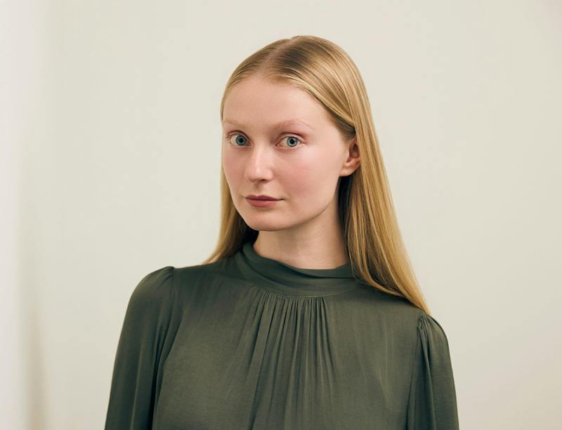 Woman smiling