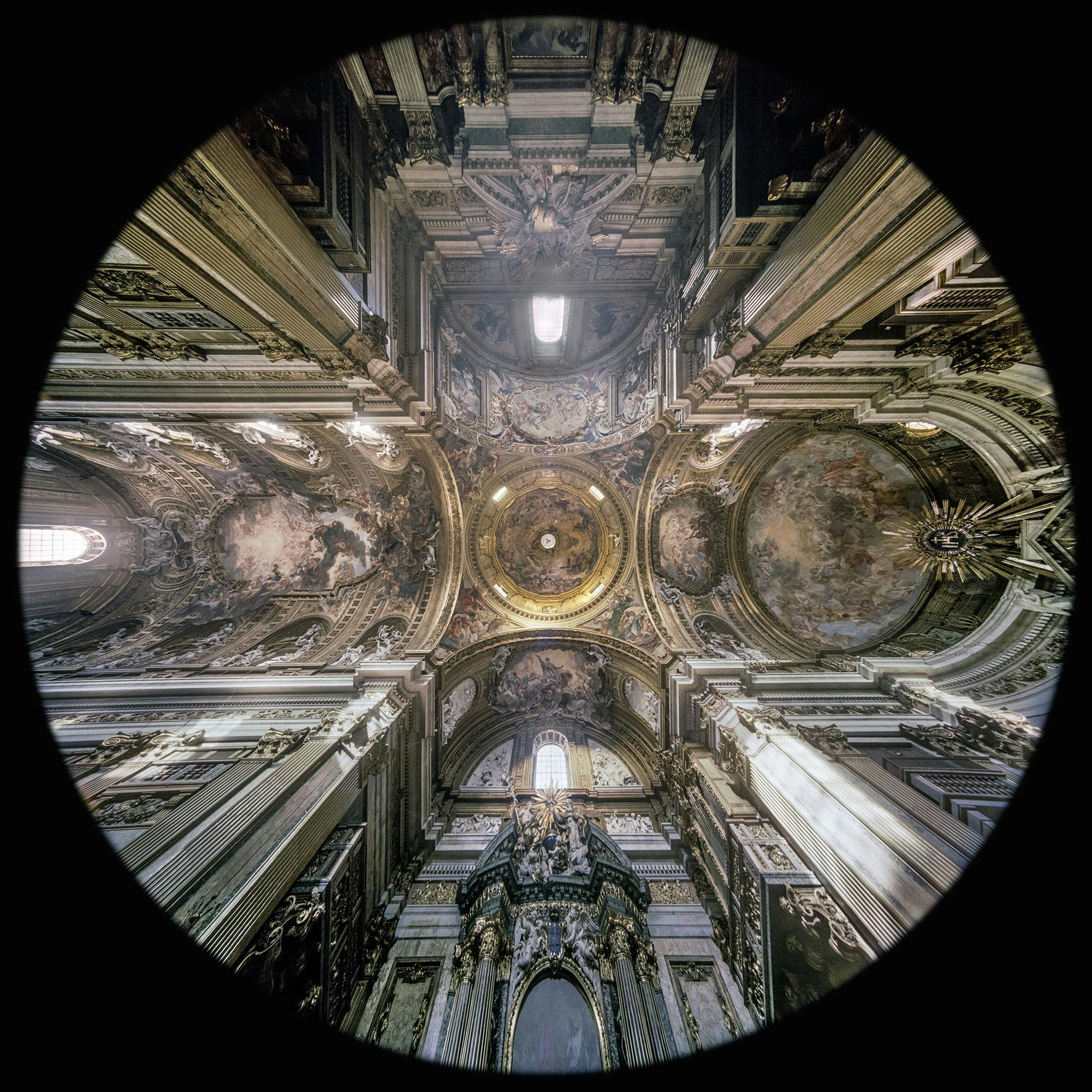 Dome Santissimo Nome di Gesù Church Rome