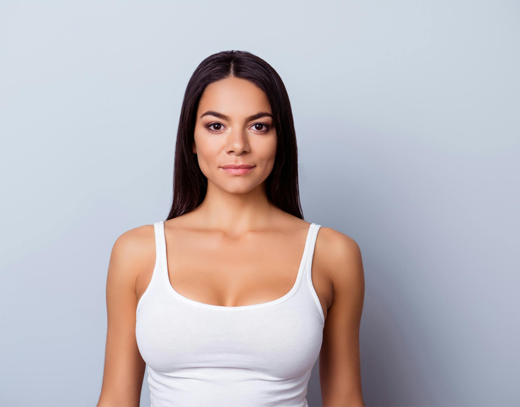 woman looking into the camera