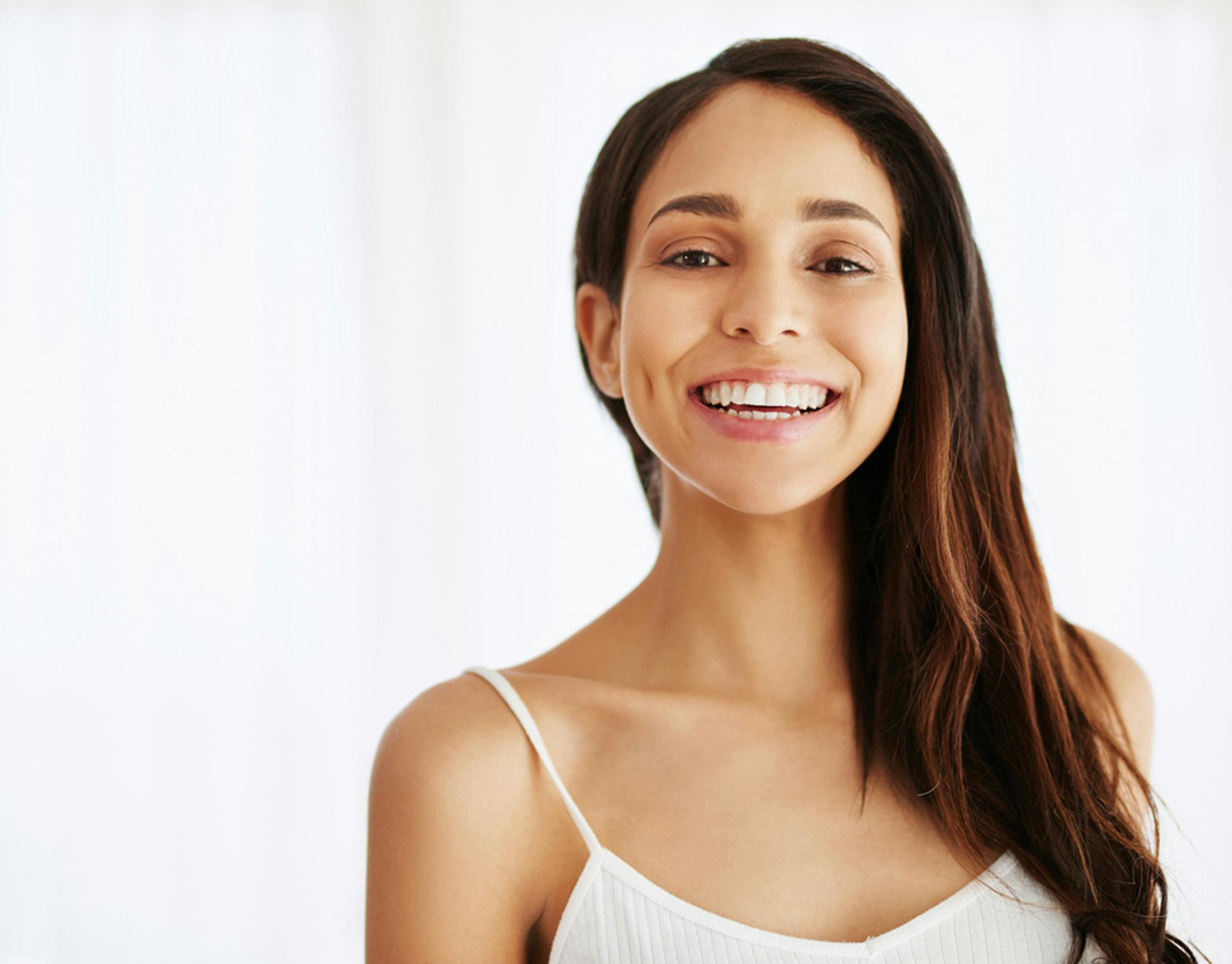 Woman smiling