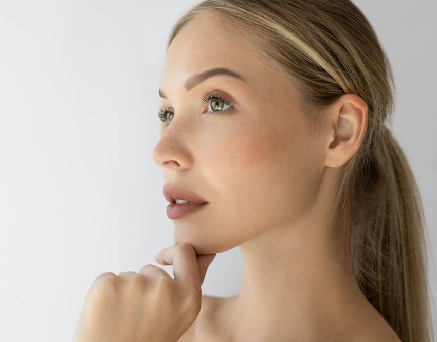 women's side profile