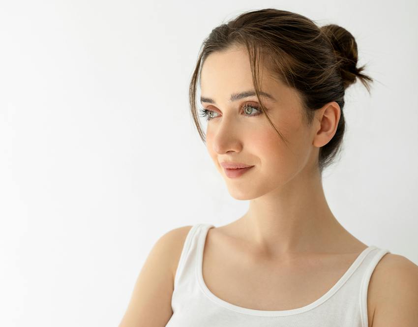 Woman smiling
