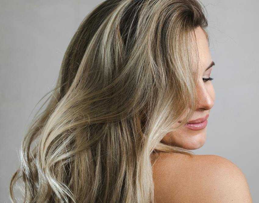 A woman looking over her shoulder