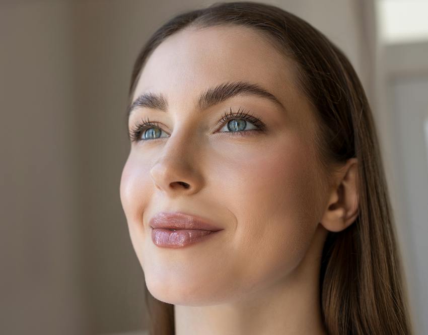 Woman smiling