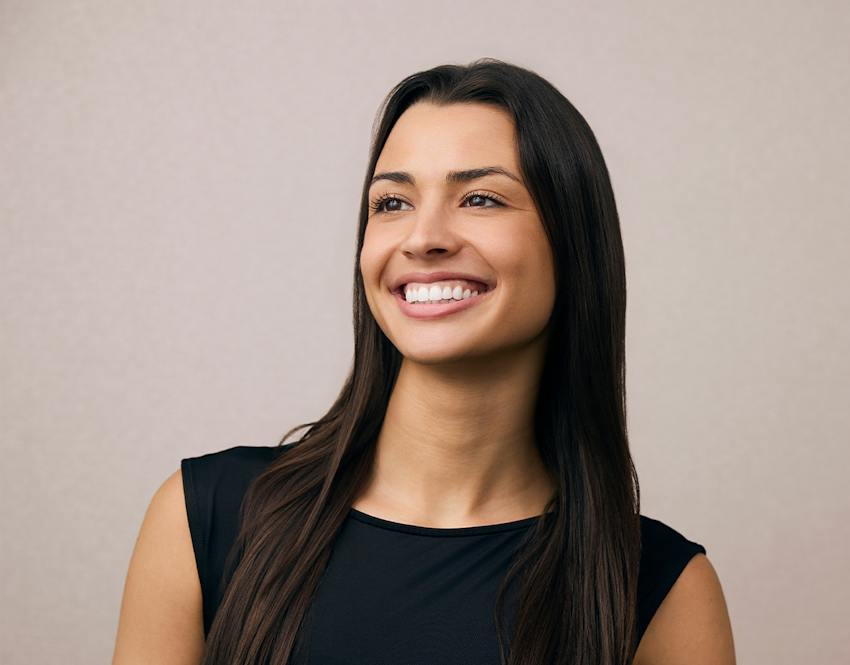 Woman smiling