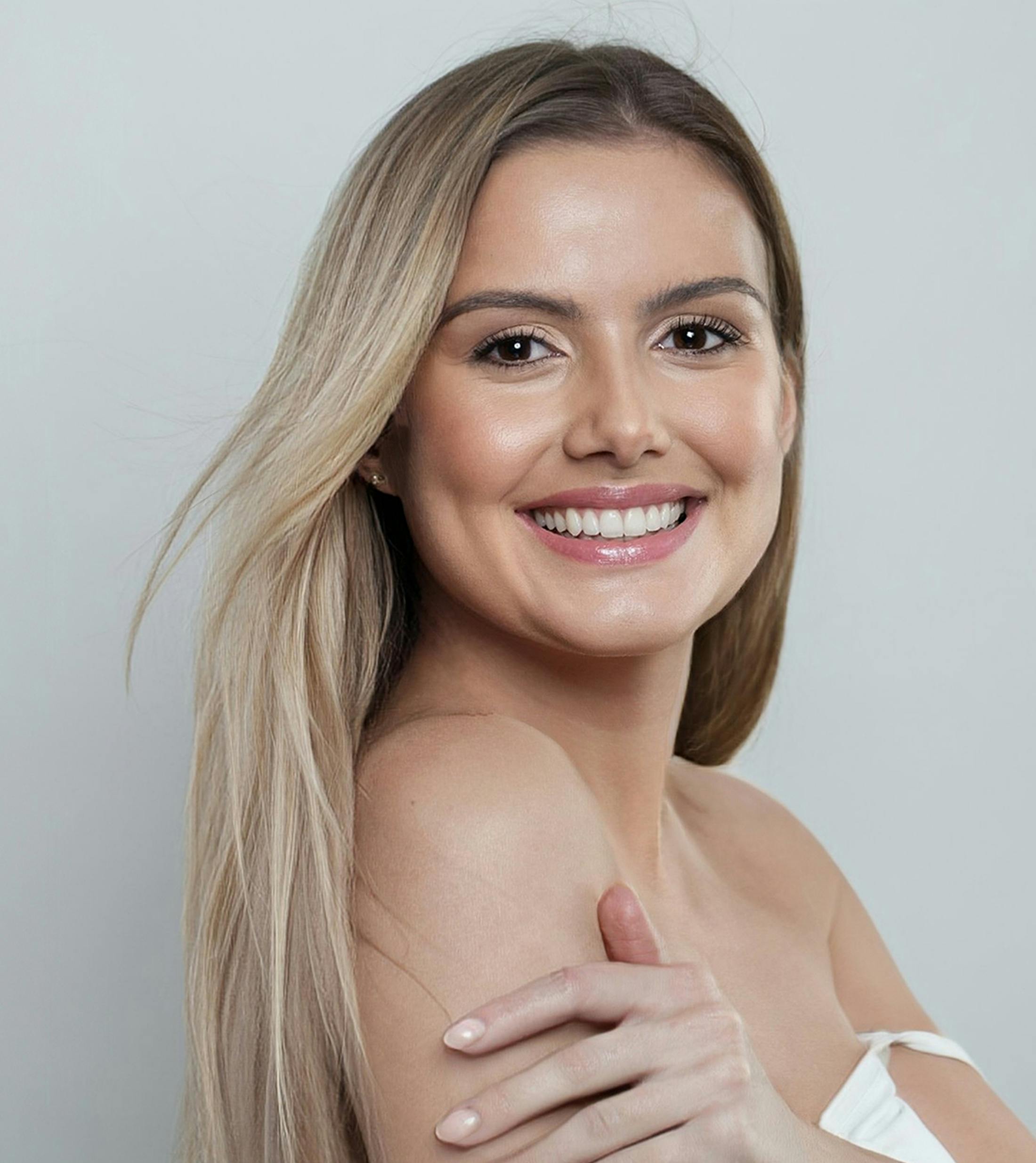 Woman smiling