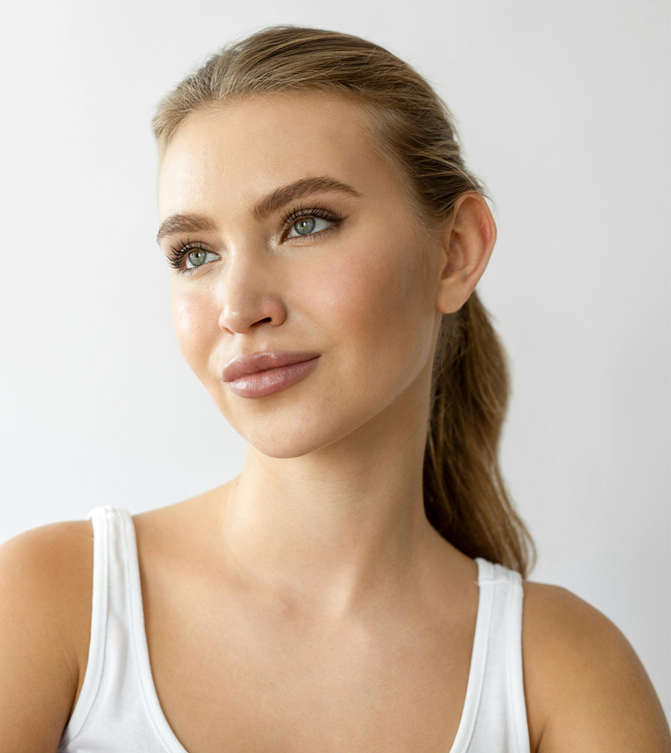 women staring to the side