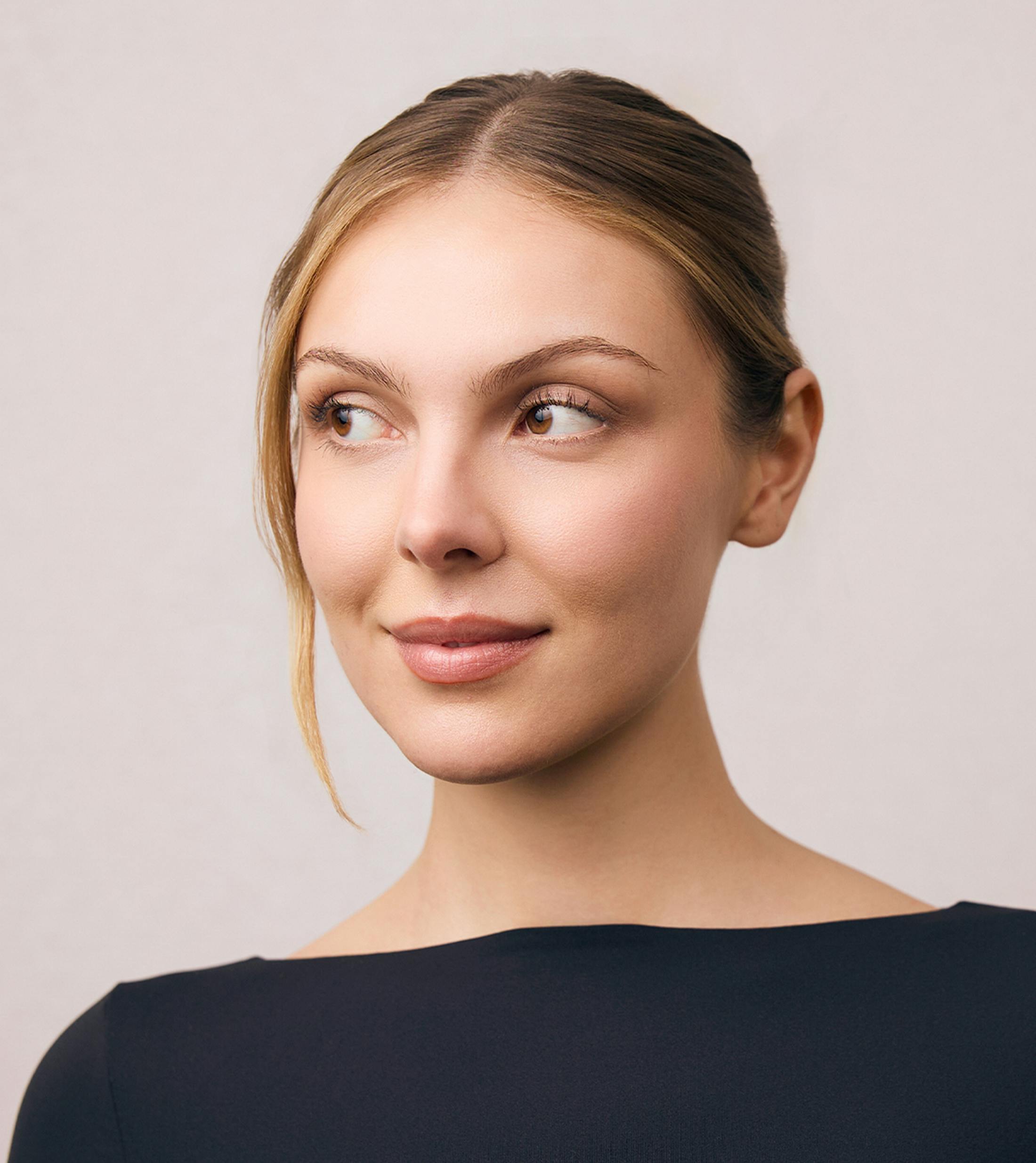 Woman looking off to the side