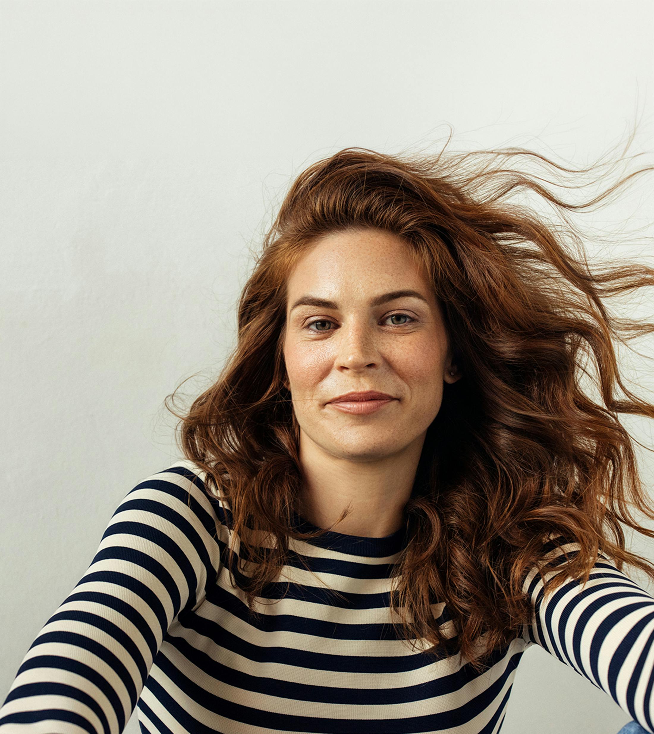 Woman smiling