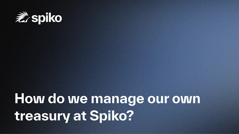How do we manage our own treasury at Spiko?
