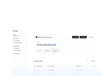 Spiko dashboard preview