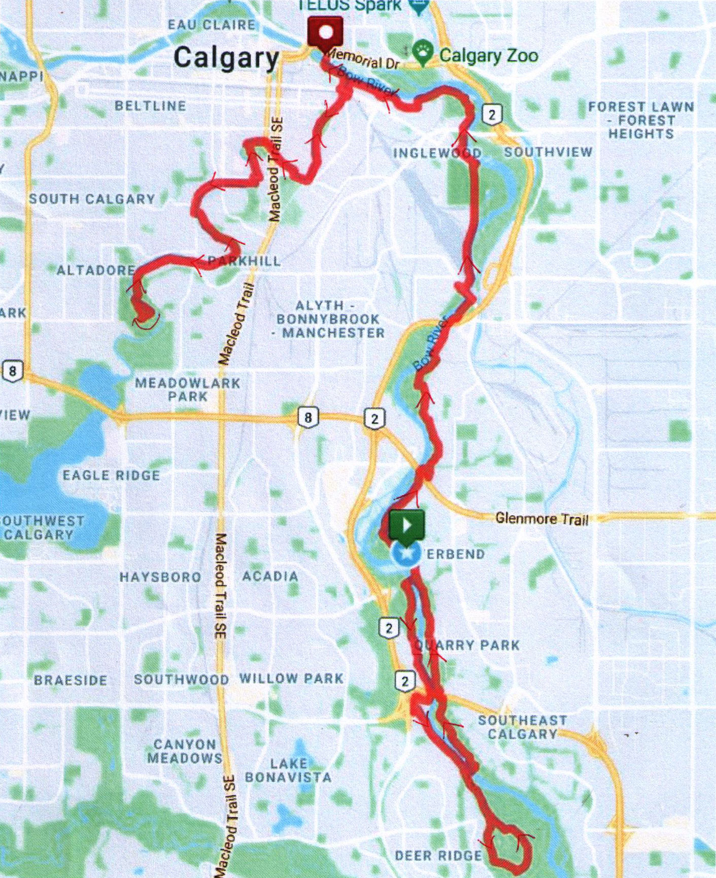 61K Urban Ultra & Relay route map