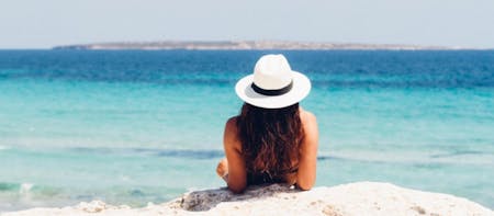 On Holiday Someone at the beach on Annual Leave