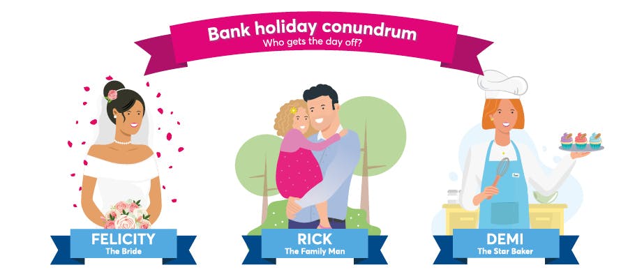 August bank holiday conundrum: Who should get the day off? hero image August bank holiday conundrum: Who should get the day off? hero image