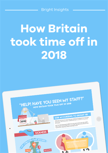 How Britain took time off in 2018 infographic