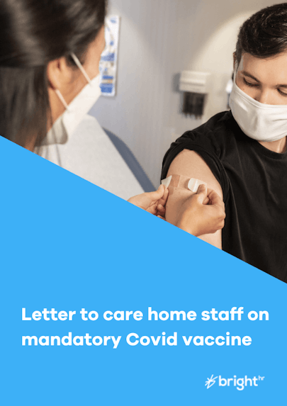 Letter to care home staff on mandatory Covid vaccine