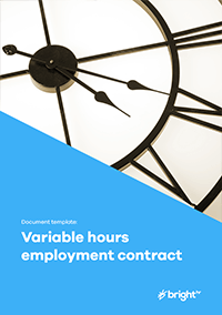 Variable hours employment contract