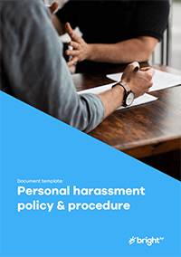 Personal harassment policy and procedure