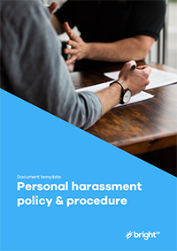 Personal harassment policy (Jersey)