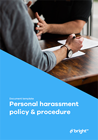 Personal harassment policy & procedure