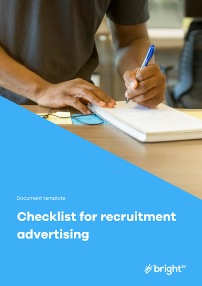 Checklist for recruitment advertising