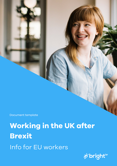 Working in the UK after Brexit - info for EU workers