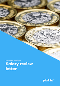 Salary review letter - when an increase is proposed