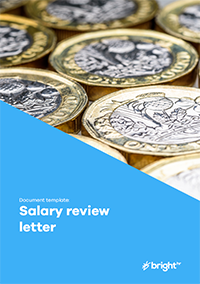 Salary review letter - when an increase is proposed