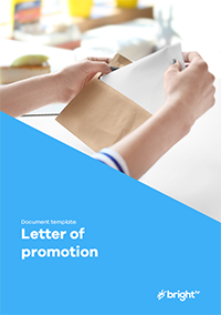 Letter of promotion