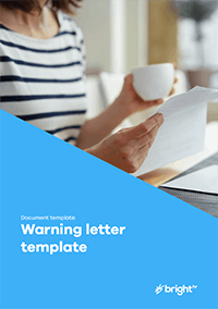 Warning letter template