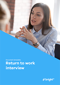 Return to work interview