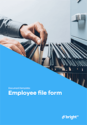 Employee file form - Onboarding checklist (British Columbia)