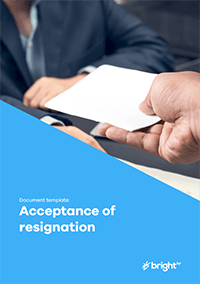 Acceptance of resignation (Ontario)