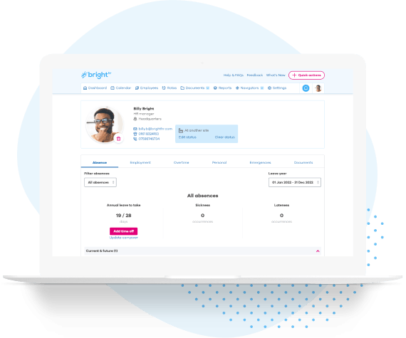 Employee navigation tool from BrightHR